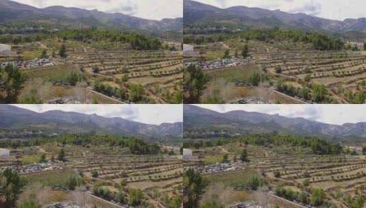 西班牙阿利坎特西班牙城镇瓜达莱斯特山谷的高清在线视频素材下载
