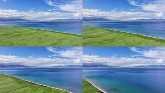 新疆赛里木湖全景高清在线视频素材下载