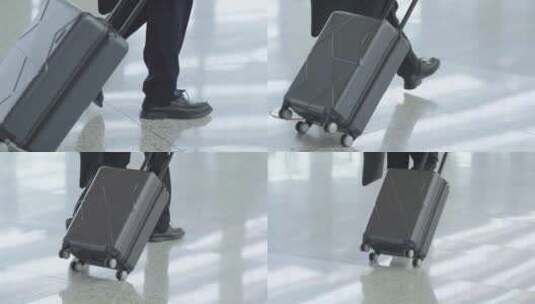 脚步行李箱 出行高清在线视频素材下载