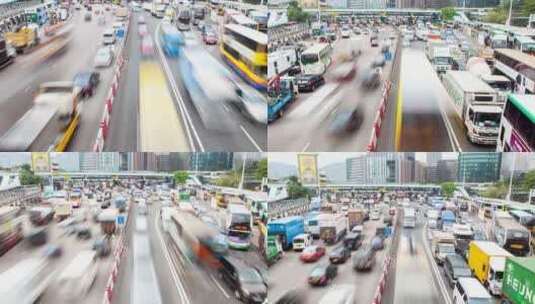 香港交通繁忙高清在线视频素材下载