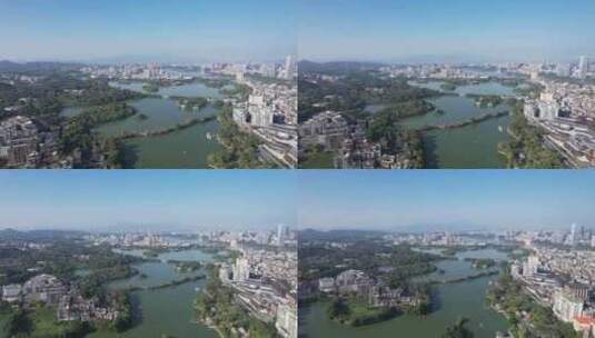 广东惠州西湖全景航拍高清在线视频素材下载