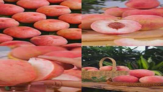 苹果桃 红脆桃 脆桃高清在线视频素材下载
