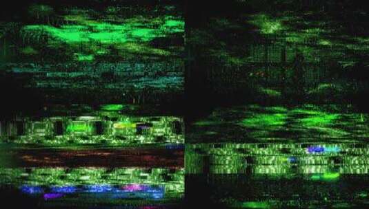 失真、故障效应、闪烁、屏幕故障高清在线视频素材下载