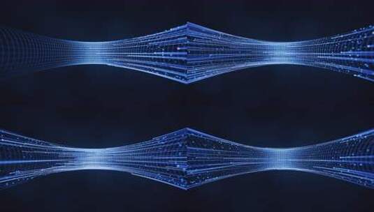 具有信息空间背景的流动数字线路高清在线视频素材下载