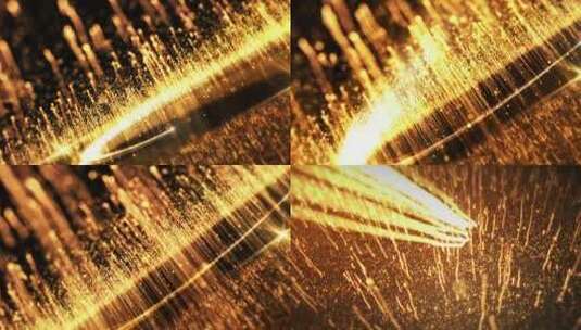 金色大气粒子光效双11震撼开场演绎高清AE视频素材下载