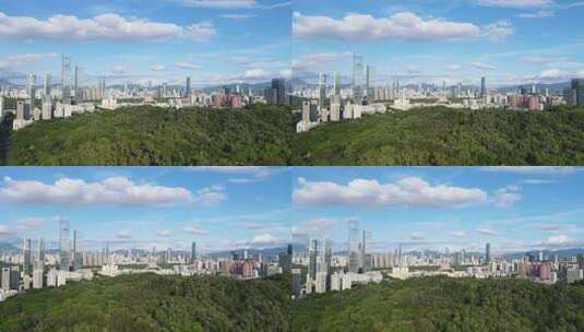 深圳福田城市风光航拍高清在线视频素材下载