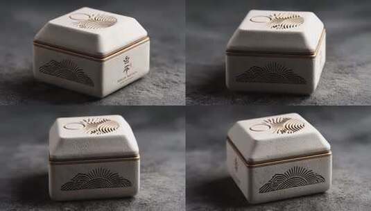 东方意境礼品盒，传统文化与现代设计的融合高清在线视频素材下载