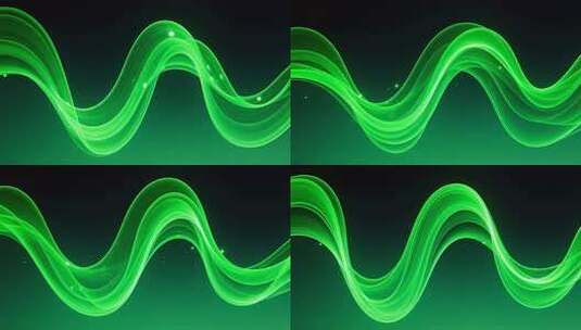 绿色波浪动感背景素材高清在线视频素材下载