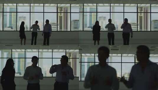 非洲 中国商人与当地商业伙伴谈话高清在线视频素材下载