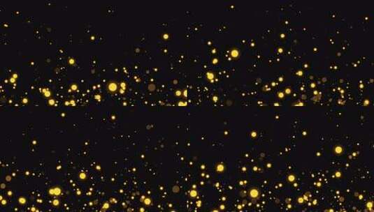 金色粒子上升带通道高清在线视频素材下载