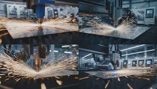 激光雕刻精密器件加工AI中国智造高清在线视频素材下载
