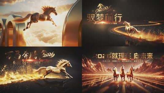 2026马年开场ae模板高清AE视频素材下载
