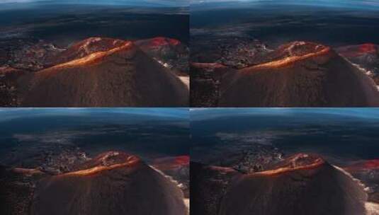 俄罗斯的托尔巴赫火山高清在线视频素材下载