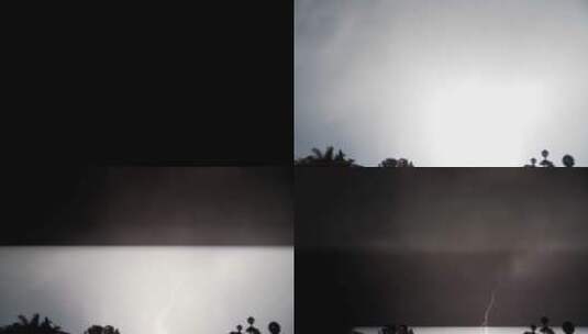 雷雨期间闪电来袭高清在线视频素材下载