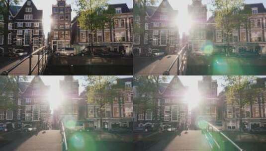 阿姆斯特丹城市美丽的日景高清在线视频素材下载