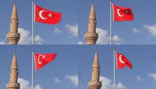 土耳其国旗高清在线视频素材下载