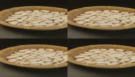 白色的芸豆豆子高清在线视频素材下载