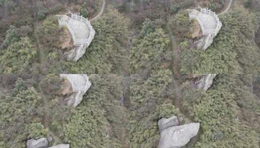 航拍湖南南岳衡山5A景区高清在线视频素材下载