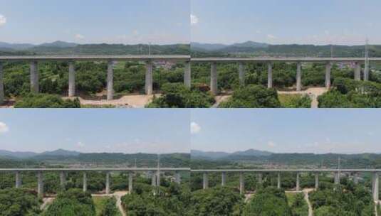 航拍高速路高架桥高清在线视频素材下载