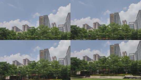 南宁城市建筑风景高清在线视频素材下载