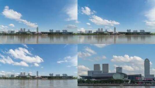 广州琶洲会展馆延时一组镜头高清在线视频素材下载