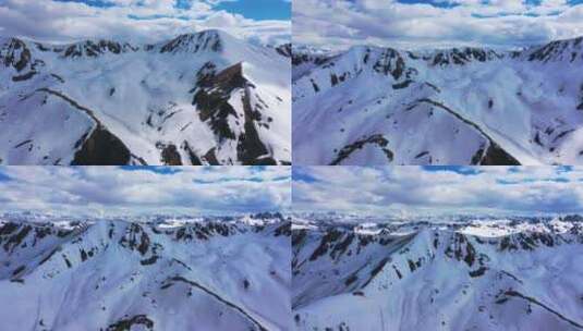 雪山旋转镜头高清在线视频素材下载