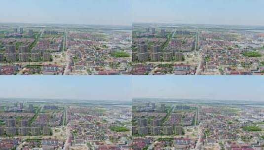 航拍沥海镇滨海新城现代化建筑高清在线视频素材下载