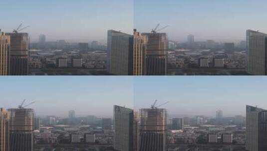广州天河中心商务区航拍高清在线视频素材下载