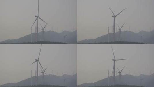 风电 风力发电 夕阳下 松下S1H V-log 01高清在线视频素材下载
