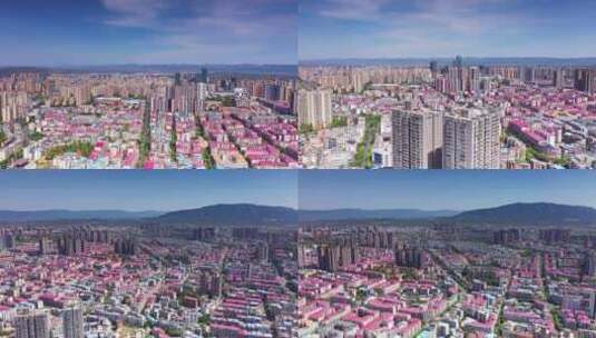 【4K】重庆铜梁区航拍城市空镜头高清在线视频素材下载