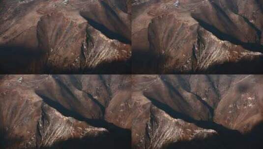 云南大山视频光影斑驳雄浑大山沟壑山脊高清在线视频素材下载