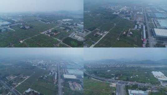 航拍北京怀柔科学城 周围村庄 公路 合集高清在线视频素材下载