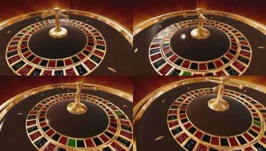 赌场的轮盘机高清在线视频素材下载