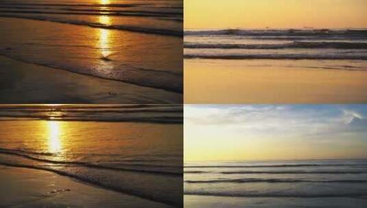 海边日出阳光海面海水傍晚大海黄昏夕阳太阳高清在线视频素材下载