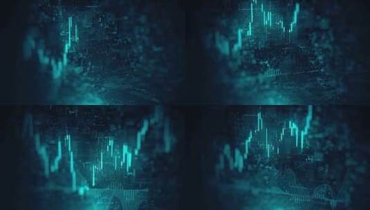 股票市场金融交易K线图高清在线视频素材下载