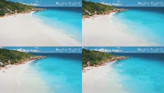 4K海岸海滩沙滩海洋度假风景海岛高清在线视频素材下载