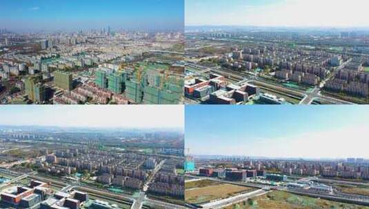 南京 南部新城 航拍 8287高清在线视频素材下载