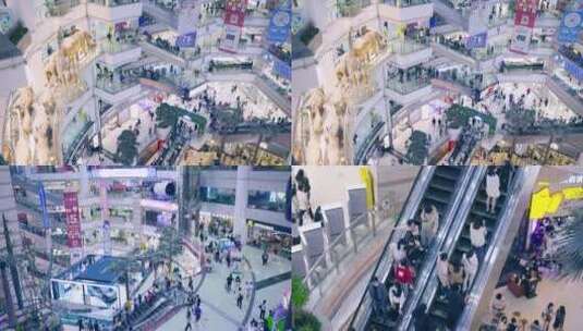 大型商场，广州正佳广场实拍4k素材高清在线视频素材下载