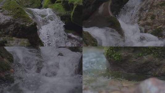 溪流清泉流动高清在线视频素材下载