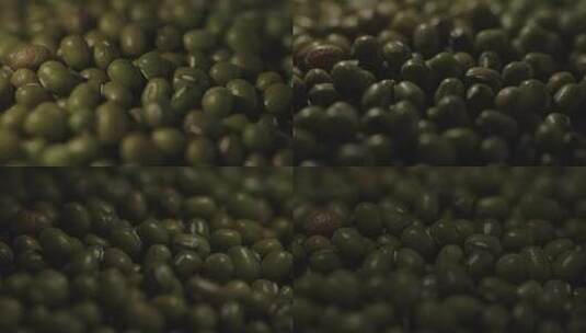 微距有机绿豆实拍高清在线视频素材下载