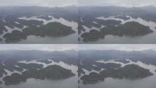 千岛湖航拍高清在线视频素材下载