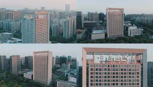 杭州吉利汽车大厦高清在线视频素材下载