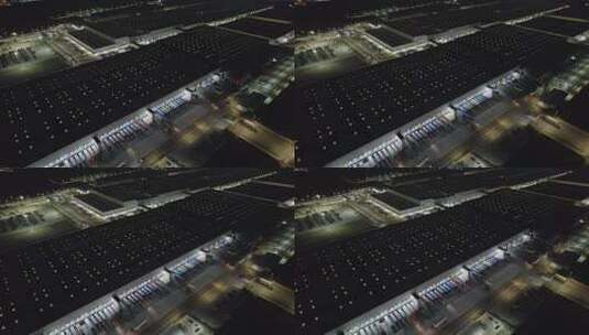 上海特斯拉汽车工厂建筑高清在线视频素材下载
