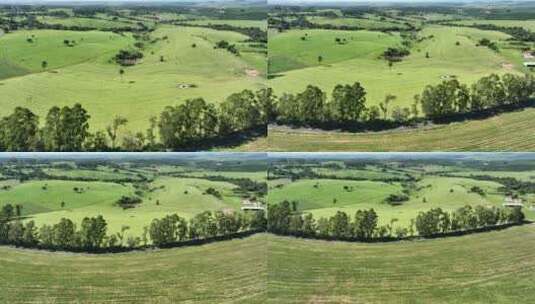 乡村田园风光的农业景观高清在线视频素材下载