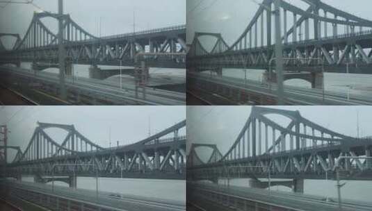 高铁高架桥路途旅游高清在线视频素材下载