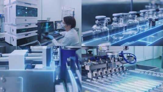 智慧医疗智能工厂生命科学实验研究高清在线视频素材下载