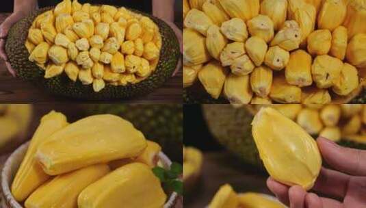 菠萝蜜  黄肉菠萝蜜高清在线视频素材下载