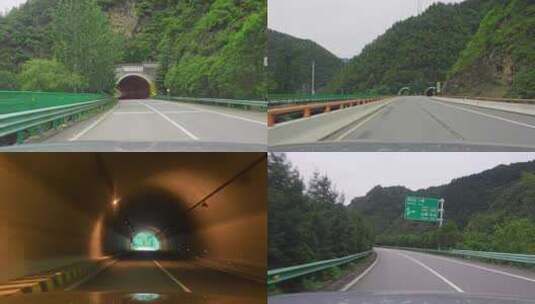 开车穿过隧道高清在线视频素材下载