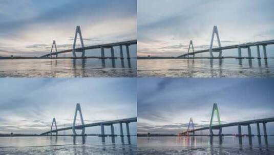 海南儋州洋浦大桥高清在线视频素材下载