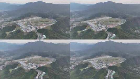 香港马会从化马场航拍从化马场大景高空视角高清在线视频素材下载